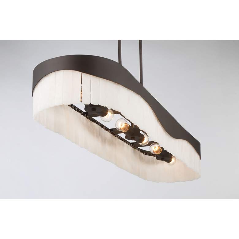 Image 5 Minka-Lavery Sway 6-Light 48-in Dark Bronze Indoor Island Chandelier more views