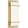 Minka Lavery Tarnos LED 16-in Soft Brass Wall Sconce with Alabaster Shade