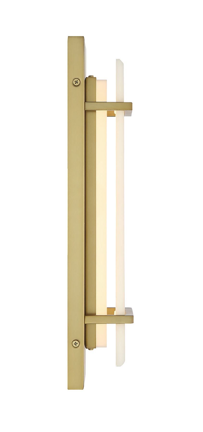 Image 3 Minka Lavery Tarnos LED 16-in Soft Brass Wall Sconce with Alabaster Shade more views