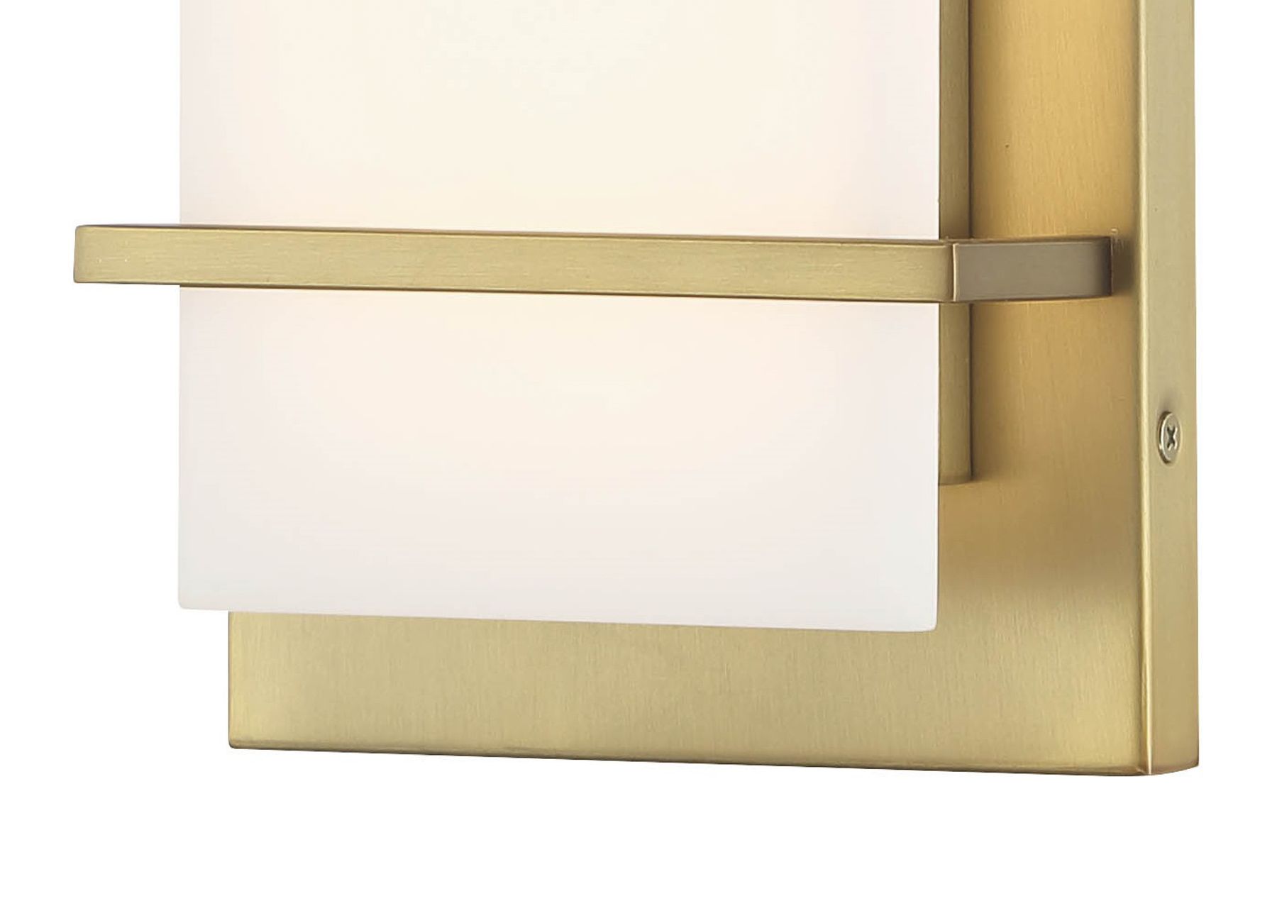Minka Lavery Tarnos LED 16-in Soft Brass Wall Sconce with Alabaster Shade