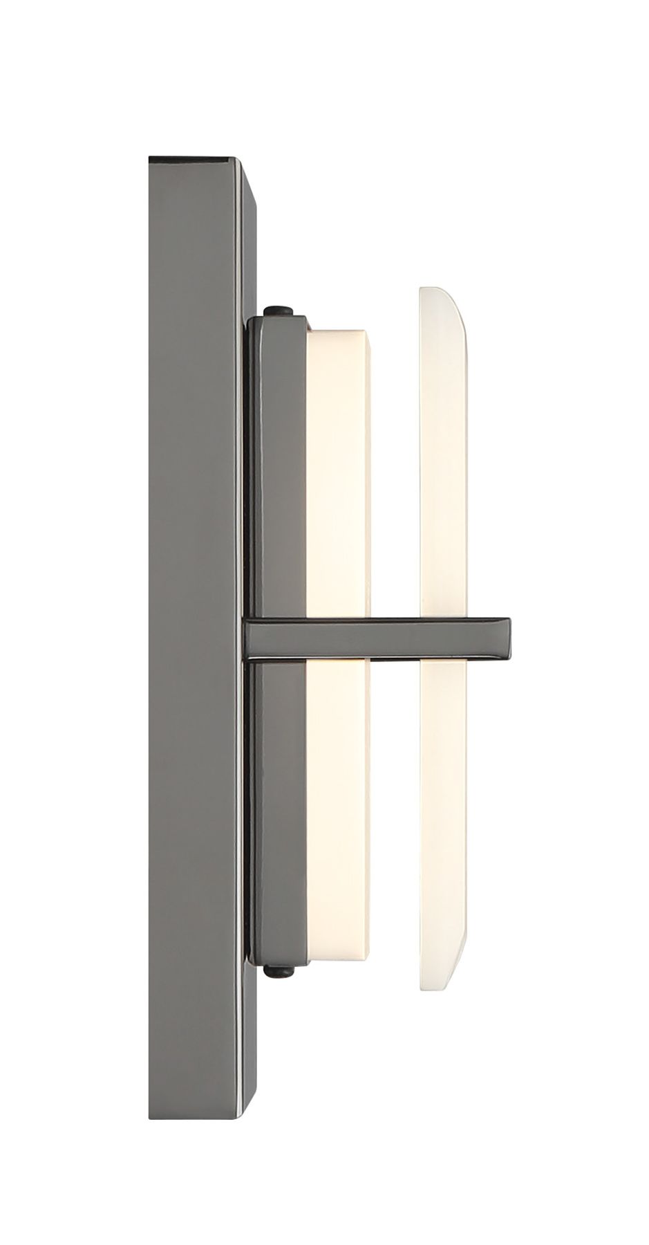 Image 4 Minka Lavery Tarnos LED 8-in Gun Metal Wall Sconce with Alabaster Shade more views
