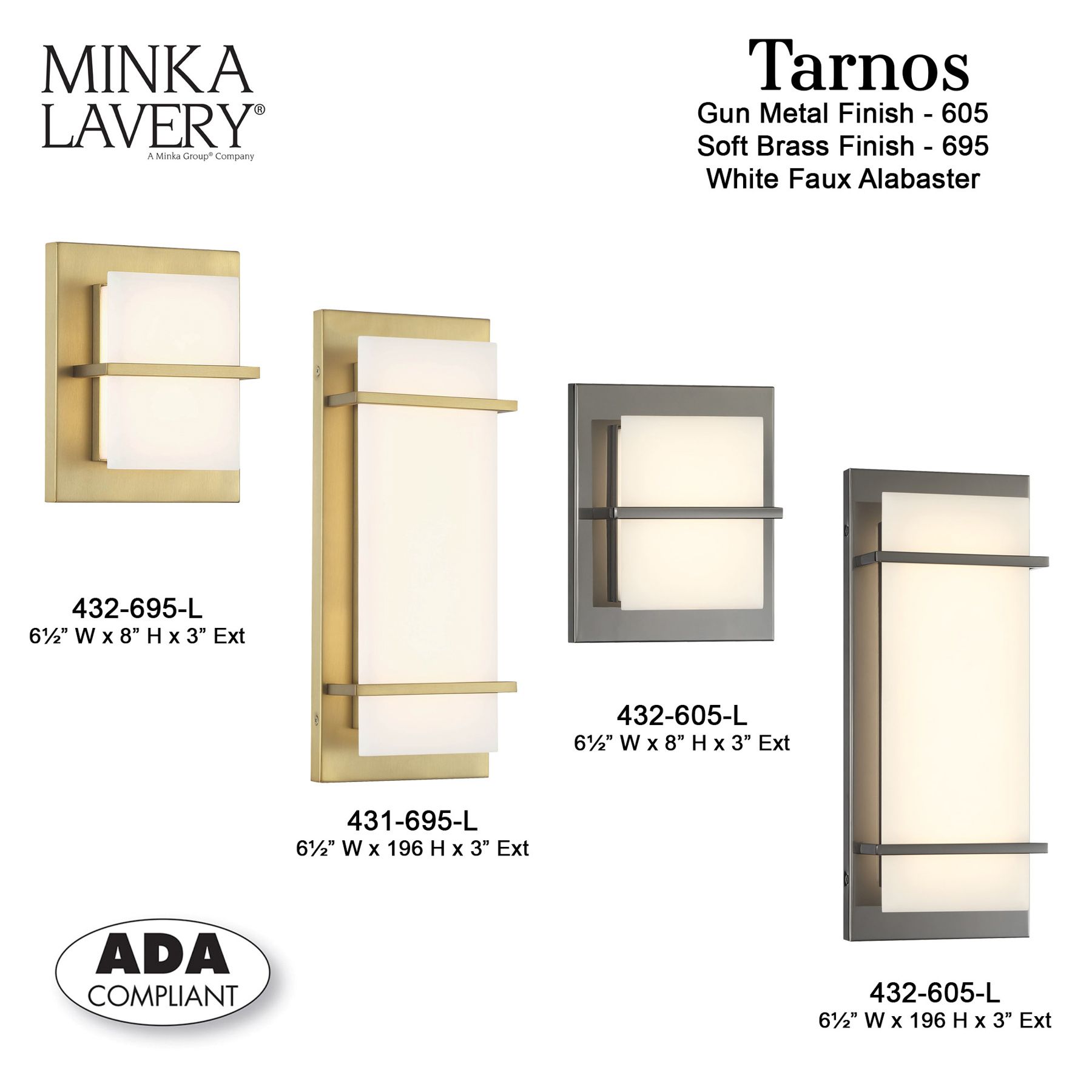 Minka Lavery Tarnos LED 8-in Gun Metal Wall Sconce with Alabaster Shade