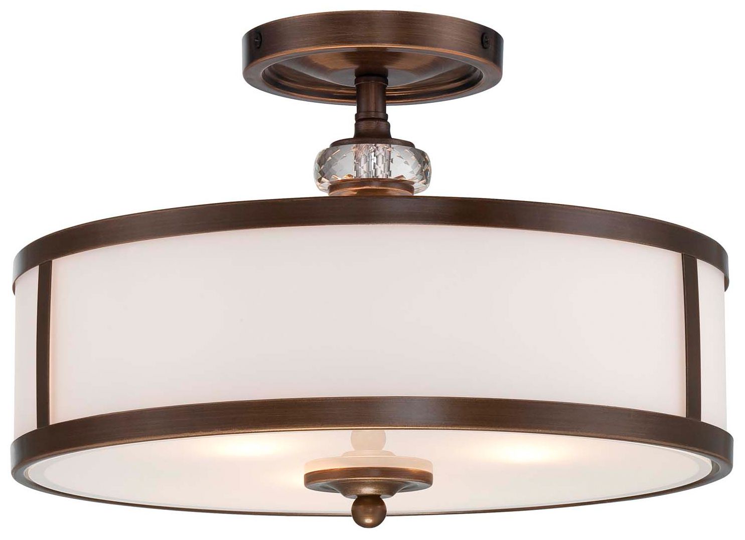 Image 2 Minka-Lavery Thorndale 3-Light Dark Noble Bronze Semi Flush