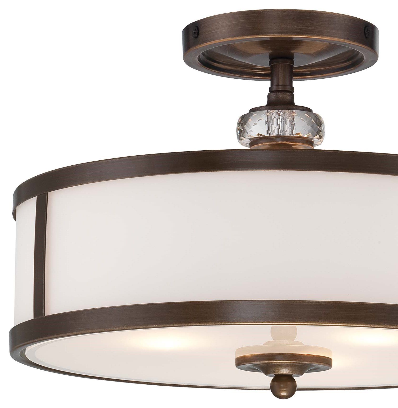 Image 3 Minka-Lavery Thorndale 3-Light Dark Noble Bronze Semi Flush more views