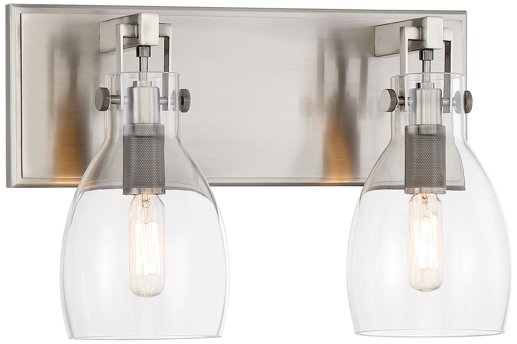 Minka-Lavery Tiberia 2-Light Plated Pewter Vanity Light