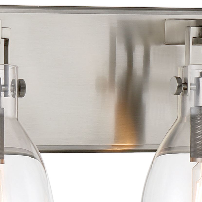 Image 4 Minka-Lavery Tiberia 4-Light Plated Pewter Vanity Light with Clear Shades more views