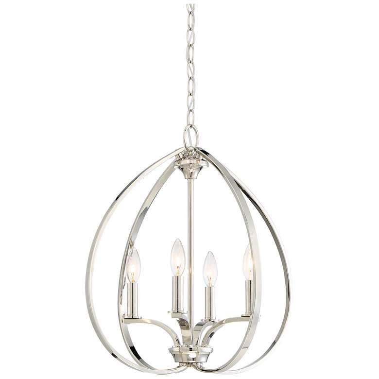 Image 1 Minka-Lavery Tilbury 19 inch Wide 4-Light Polished Nickel Pendant