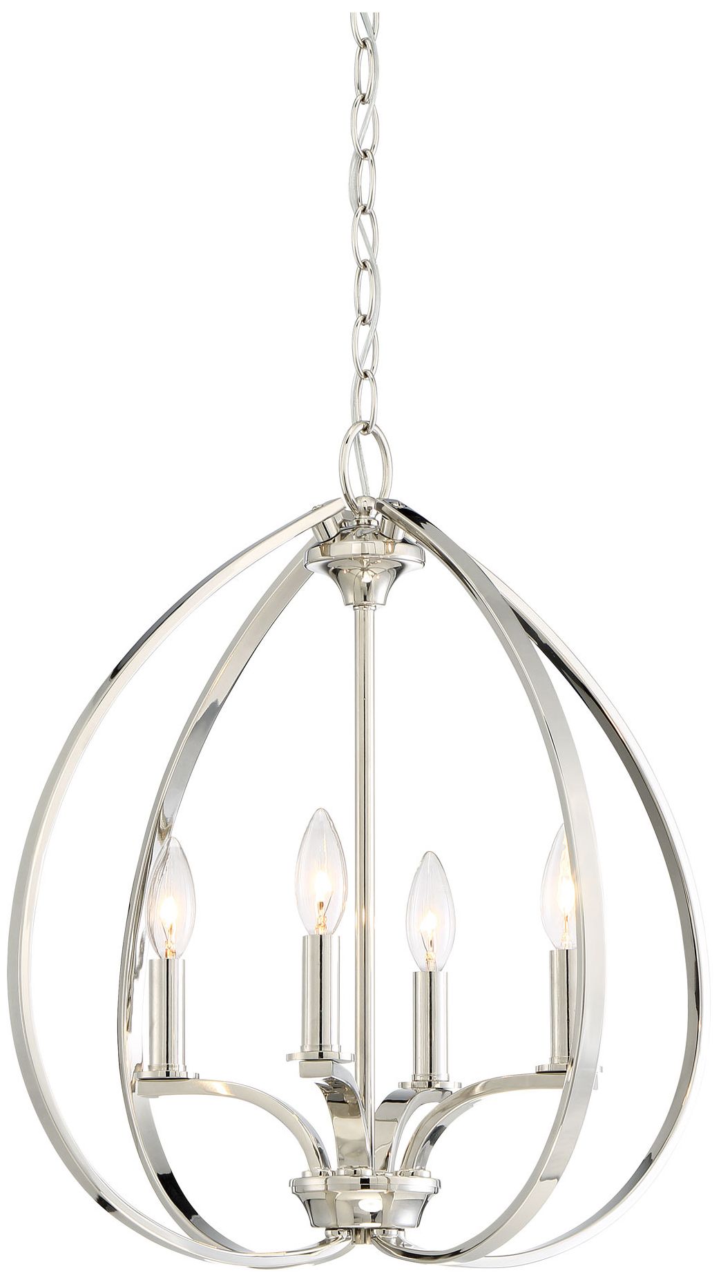 Image 4 Minka-Lavery Tilbury 19" Wide 4-Light Polished Nickel Pendant more views