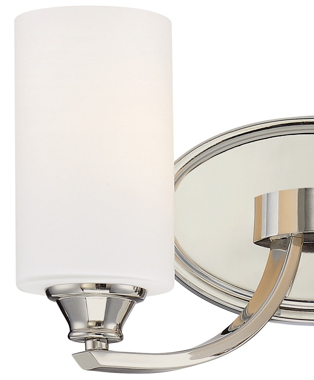 Image 5 Minka-Lavery Tilbury 2-Light Polished Nickel Vanity Light with Glass Shades more views