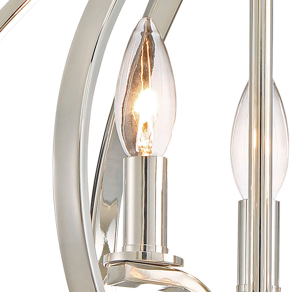 Image 4 Minka-Lavery Tilbury 3-Light 14-in Polished Nickel Semi Flush more views