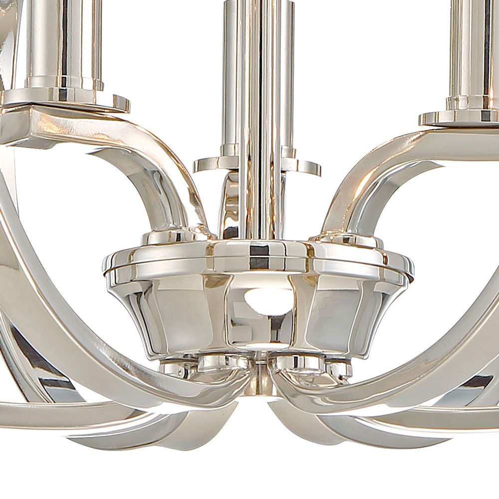 Image 5 Minka-Lavery Tilbury 3-Light 14-in Polished Nickel Semi Flush more views