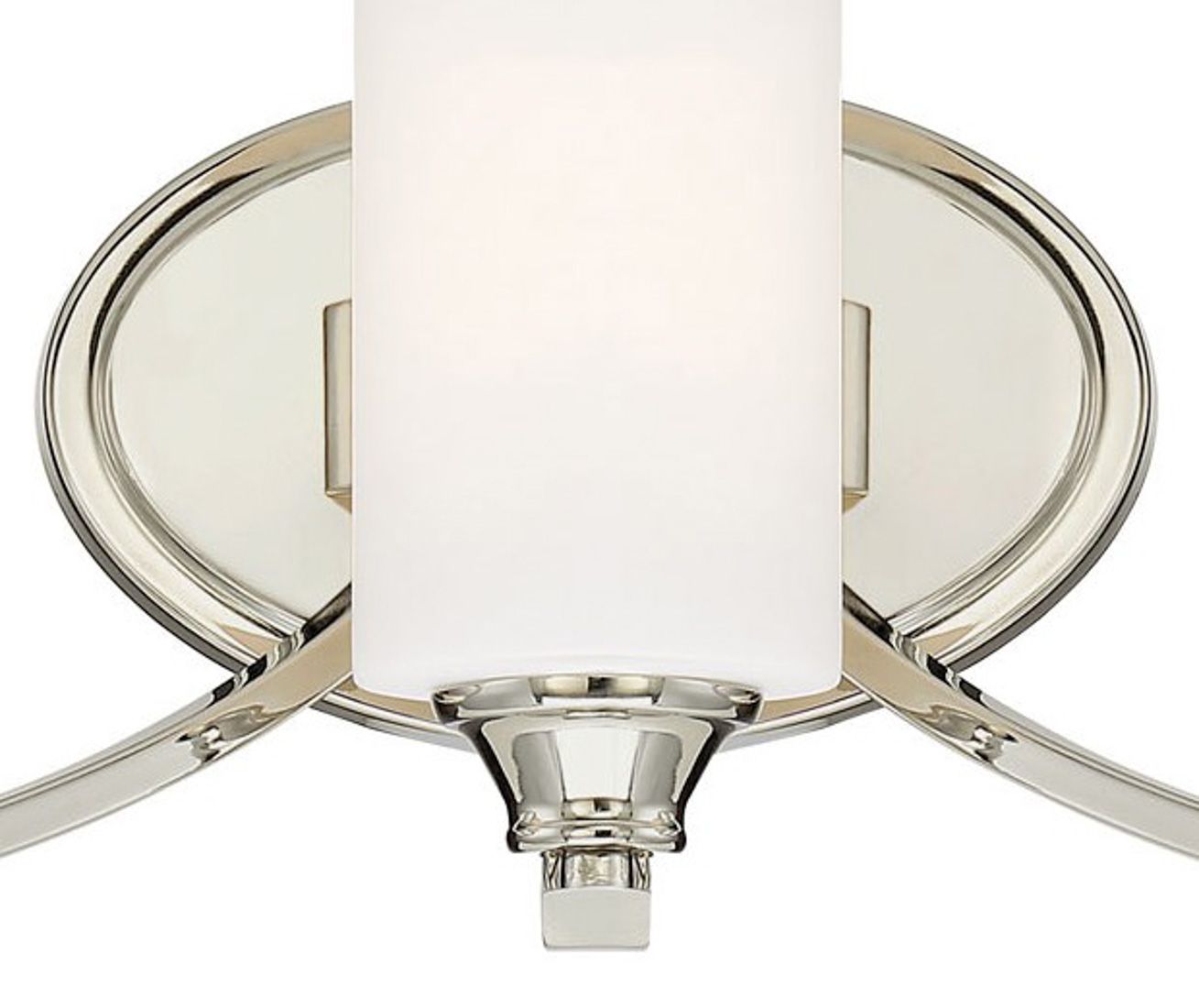 Image 6 Minka-Lavery Tilbury 3-Light Polished Nickel Vanity Light with Glass Shades more views
