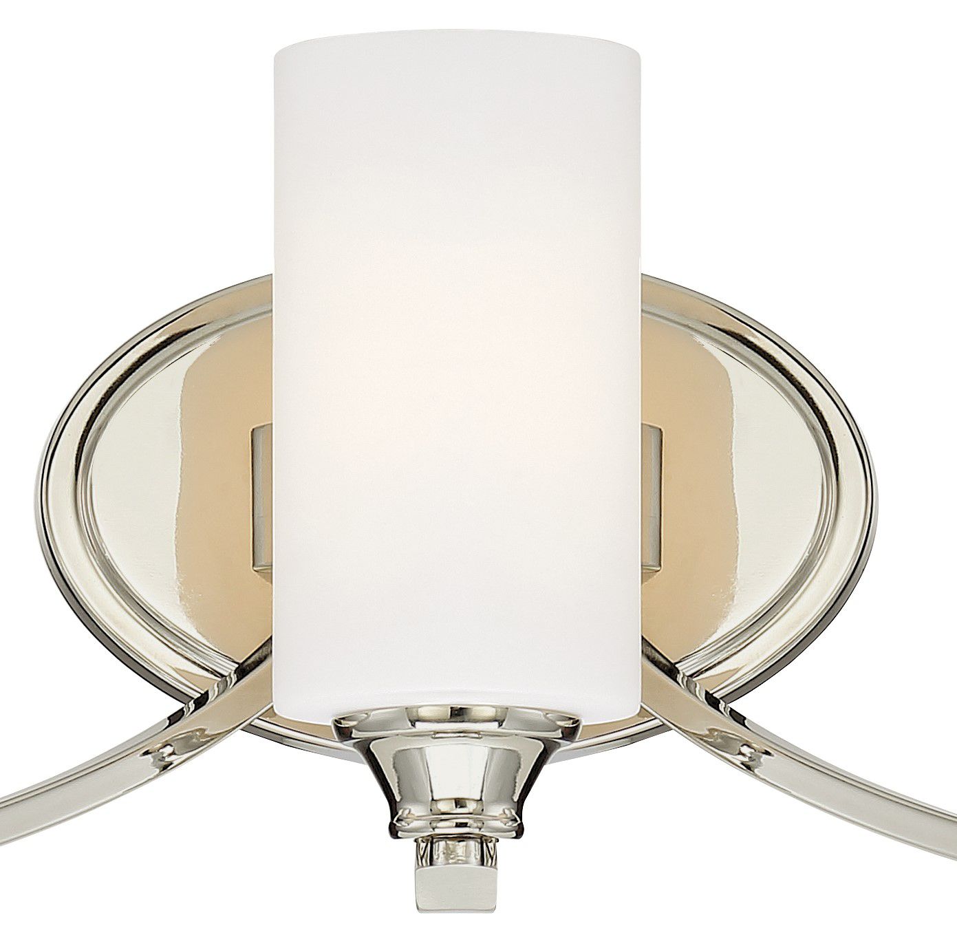 Minka-Lavery Tilbury 3-Light Polished Nickel Vanity Light with Glass Shades