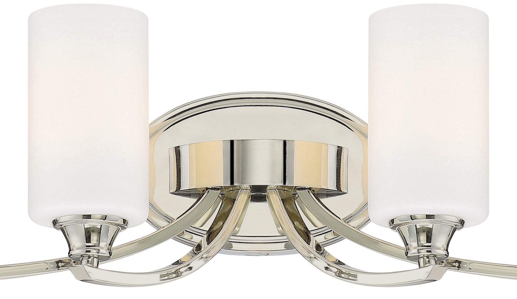 Image 4 Minka-Lavery Tilbury 4-Light Polished Nickel Vanity Light with Glass Shades more views