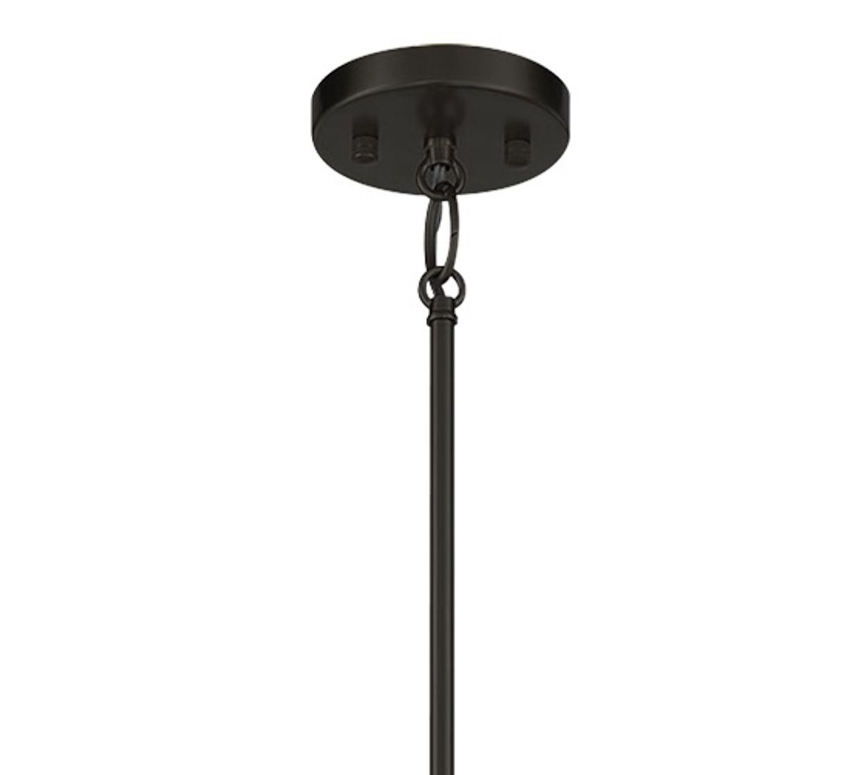 Minka Lavery Townhall 4-Light Coal and Soft Brass Pendant