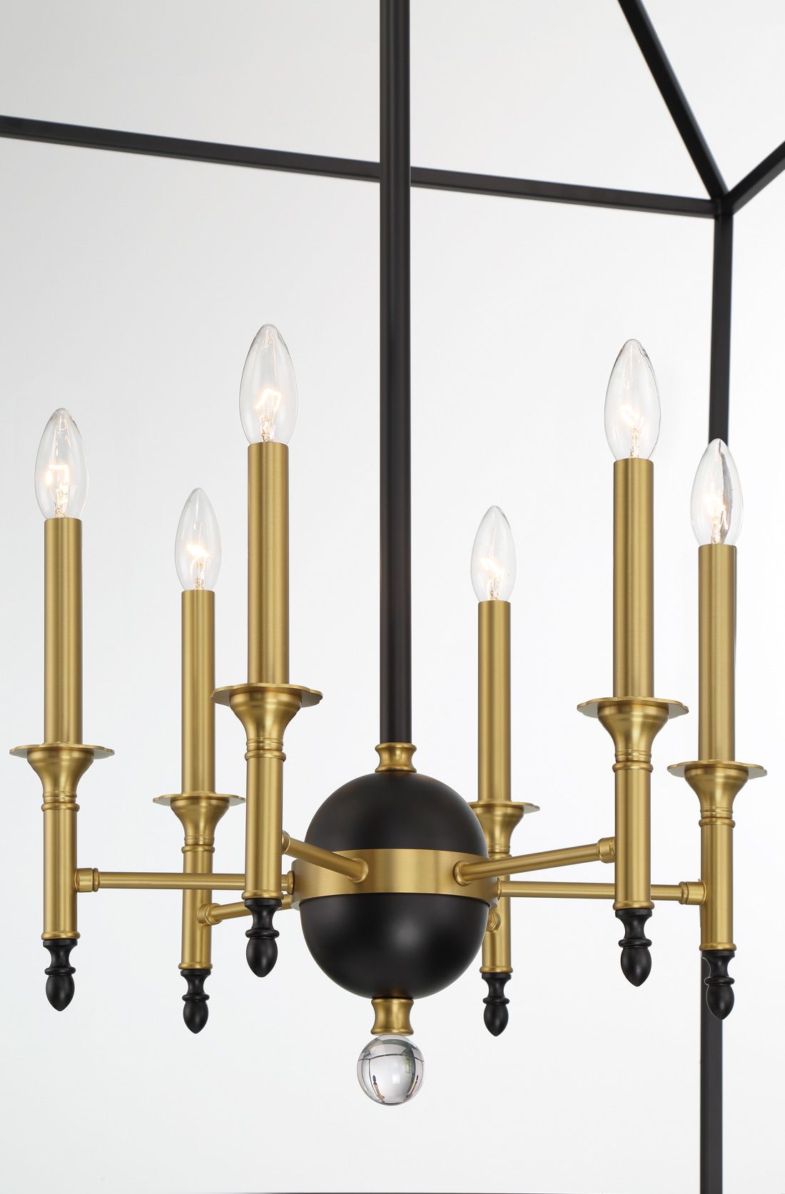 Image 5 Minka Lavery Townhall 6-Light Coal and Soft Brass Pendant more views