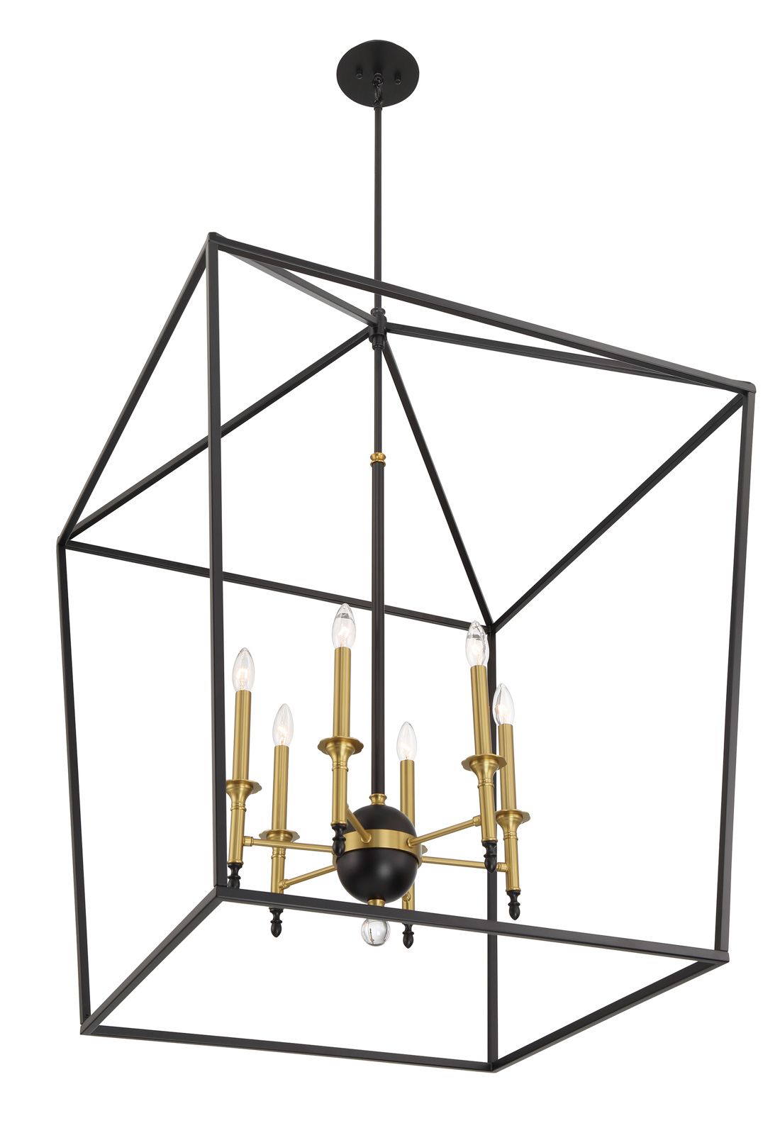 Image 7 Minka Lavery Townhall 6-Light Coal and Soft Brass Pendant more views