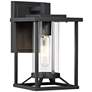 2_Minka Lavery Trescott 11 1/2" High Square Black Outdoor Wall Light