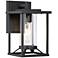 Minka Lavery Trescott 11 1/2" High Square Black Outdoor Wall Light