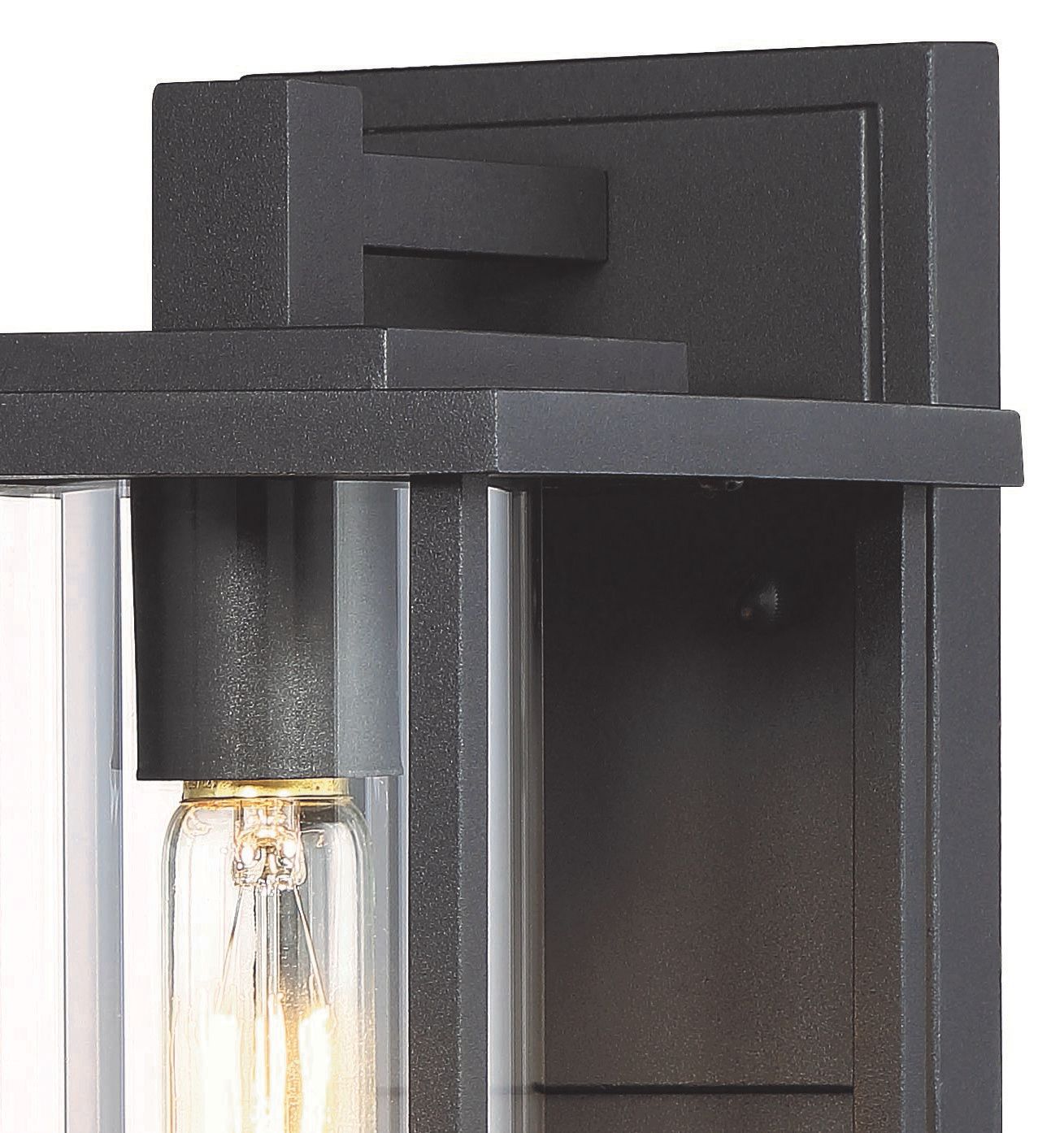 Minka Lavery Trescott 11 1/2" High Square Black Outdoor Wall Light