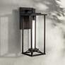 1_Minka Lavery Trescott 17 1/4" High Black Modern Outdoor Wall Light