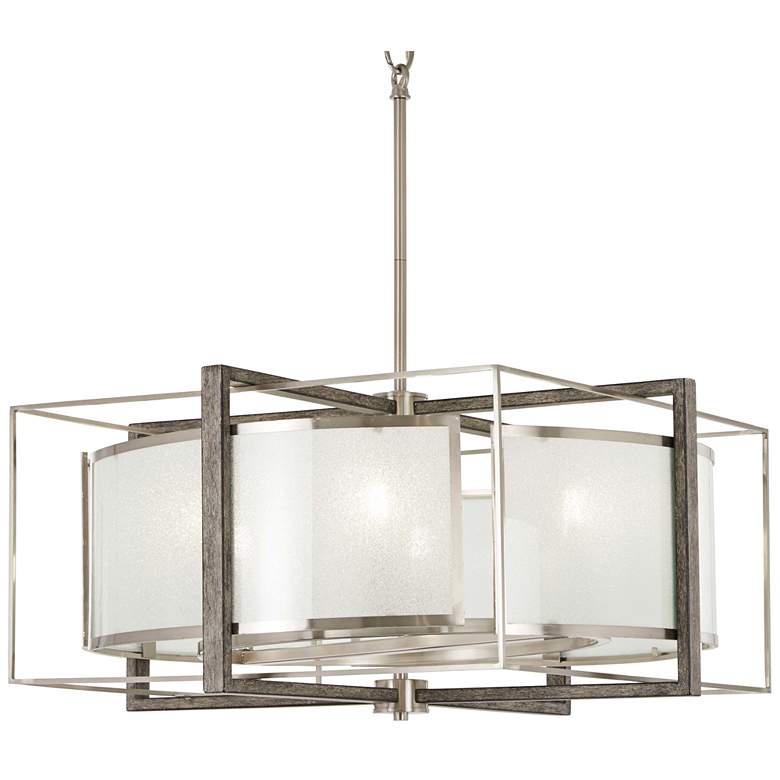 Image 1 Minka Lavery Tyson&#39;s Gate 24 inch Wide Brushed Nickel Pendant Light