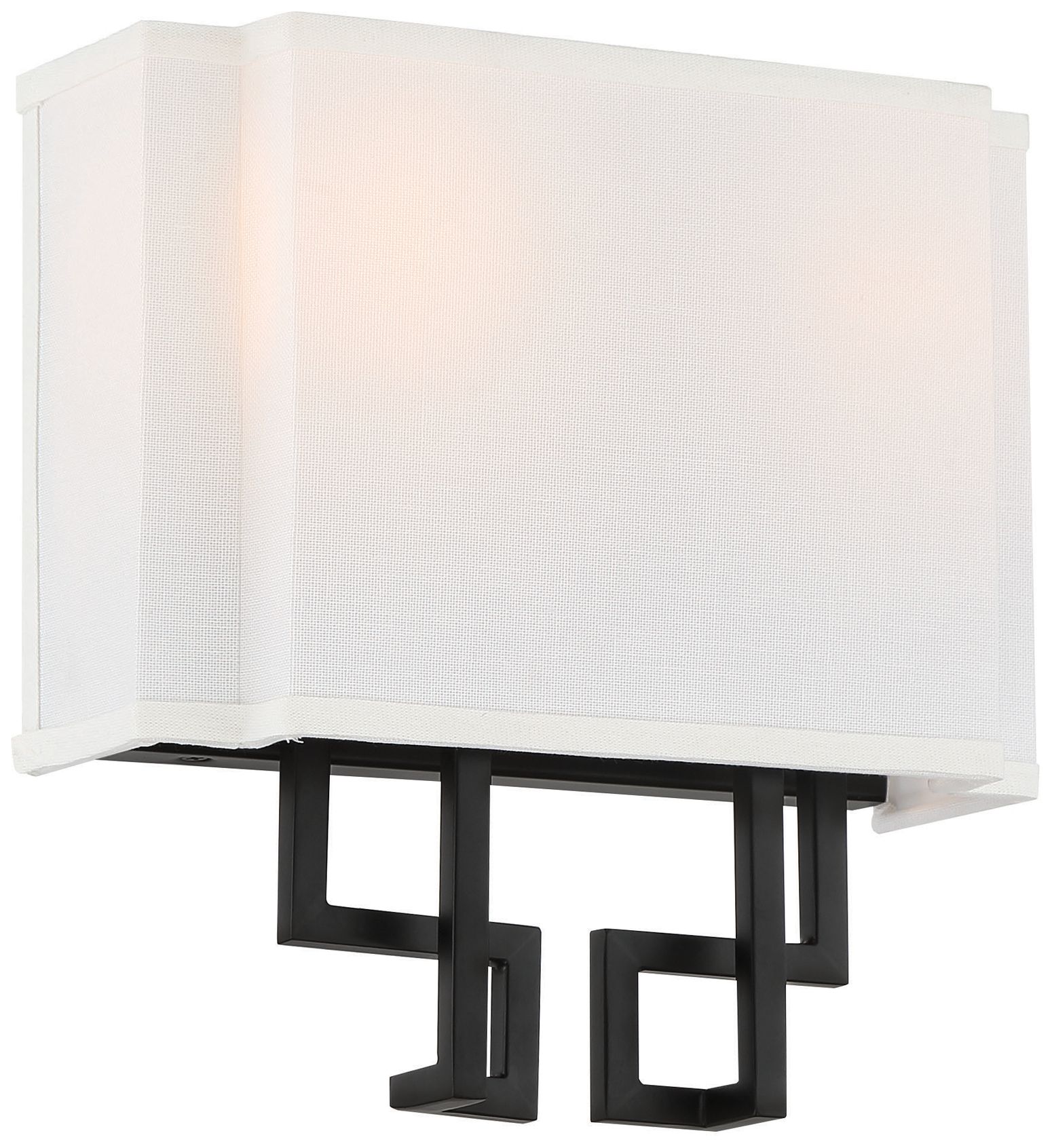 Thumbnail1 of Minka-Lavery Upham Estates 2-Light Black and Polished Nickel Wall Sconce