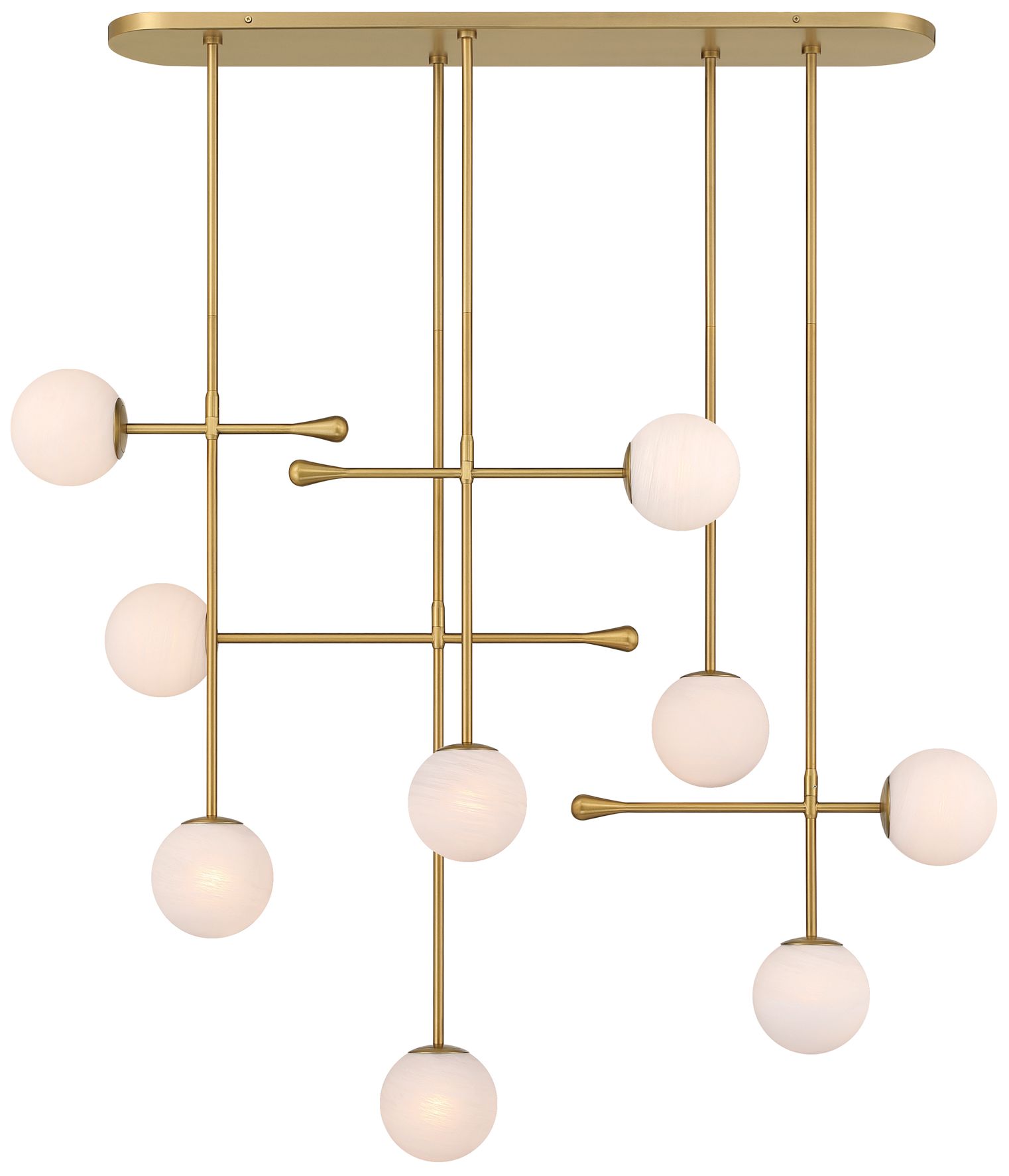 Minka Lavery Ursolus 9-Light 8.75-in Legacy Brass Linear Chandelier