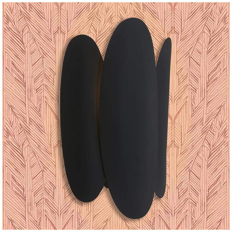 Image 1 Minka-Lavery Vailen 1-Light Dark Matte Black and Textured Gold Wall Sconce