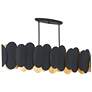 1_Minka-Lavery Vailen 10-Light Dark Black and Textured Gold Island Chandelier