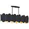 Minka-Lavery Vailen 10-Light Dark Black and Textured Gold Island Chandelier