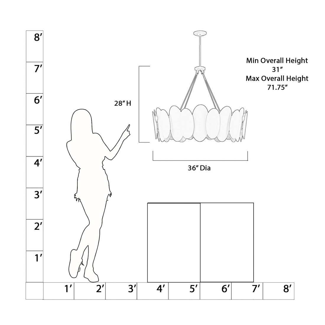 Image 5 Minka-Lavery Vailen 12-Light Dark Matte Black and Textured Gold Pendant more views