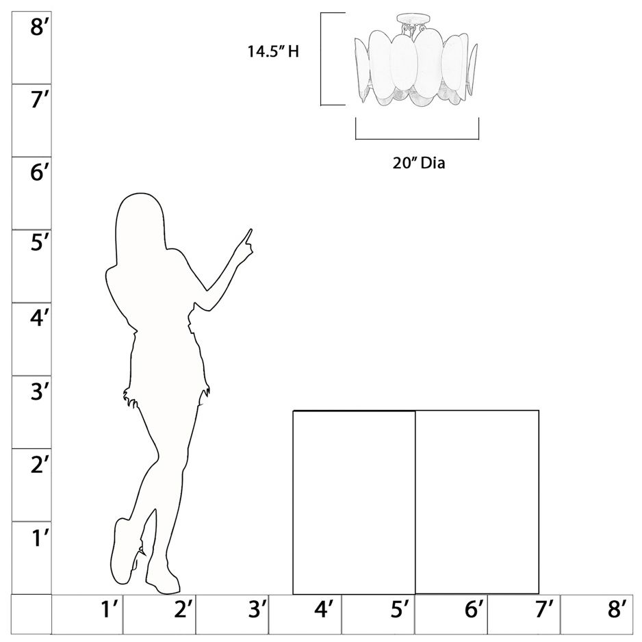 Image 3 Minka-Lavery Vailen 7-Light Dark Matte Black and Textured Gold Semi Flush more views