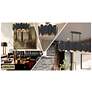 4_Minka-Lavery Vailen 7-Light Dark Matte Black and Textured Gold Semi Flush more views