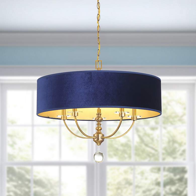 Image 1 Minka Lavery Van Noord 5-Light 26.13-in Brass Pendant
