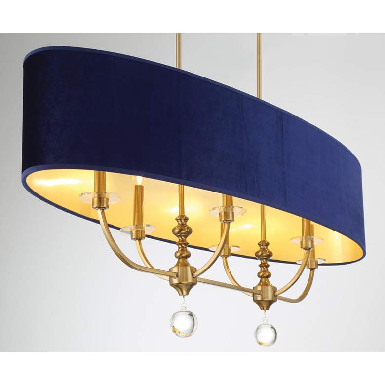 Image 5 Minka Lavery Van Noord 6-Light 48-in Brass Chandelier more views