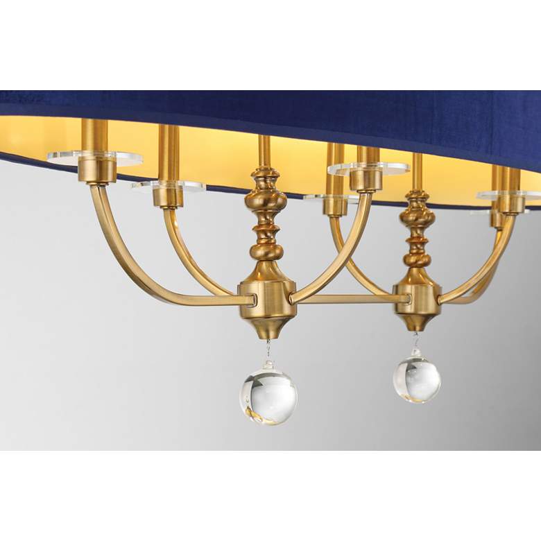 Image 7 Minka Lavery Van Noord 6-Light 48-in Brass Chandelier more views