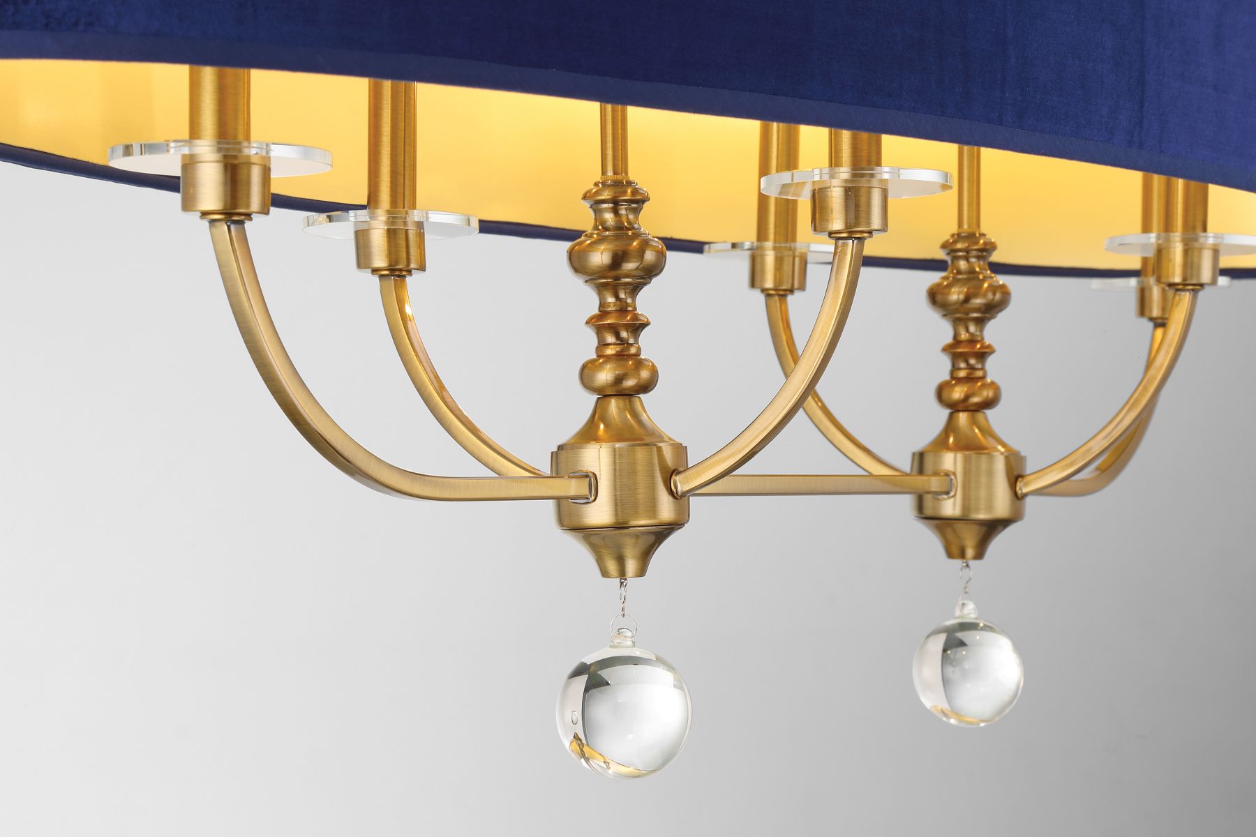 Minka Lavery Van Noord 6-Light 48-in Brass Chandelier