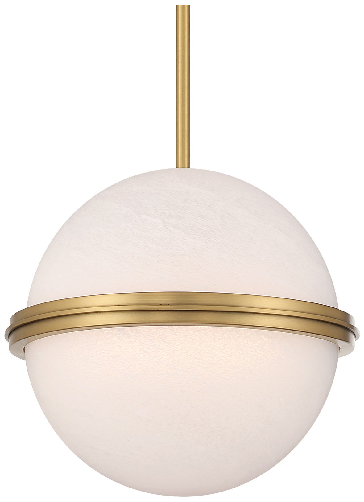 Thumbnail3 of Minka Lavery Vanderlane LED 11.75-in Legacy Brass Pendant with Glass Shade more views