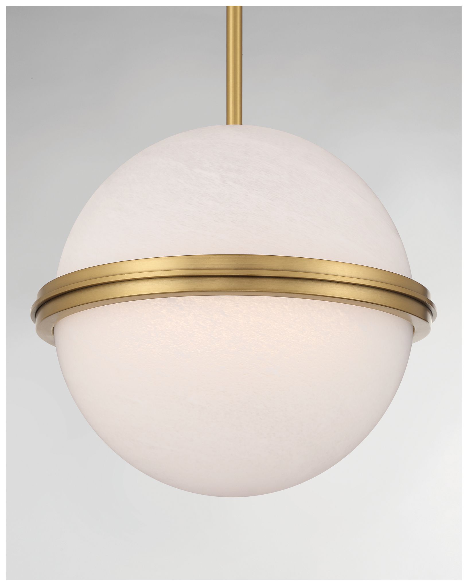 Minka Lavery Vanderlane LED 11.75-in Legacy Brass Pendant with Glass Shade