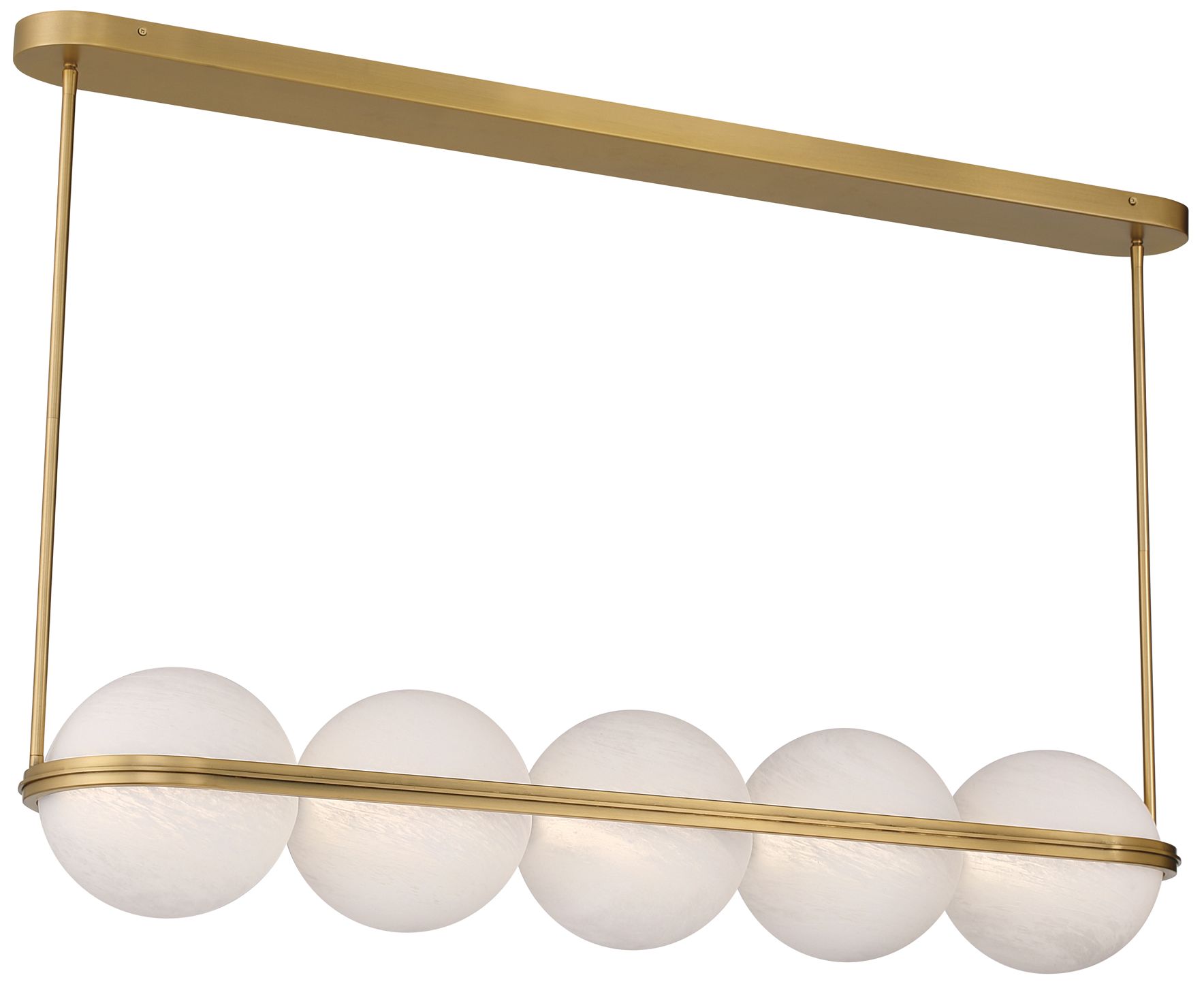 Thumbnail1 of Minka Lavery Vanderlane LED-Light 10.5-in Legacy Brass Linear Chandelier