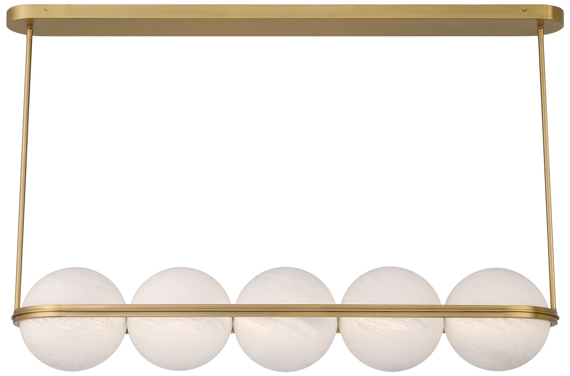 Minka Lavery Vanderlane LED-Light 10.5-in Legacy Brass Linear Chandelier