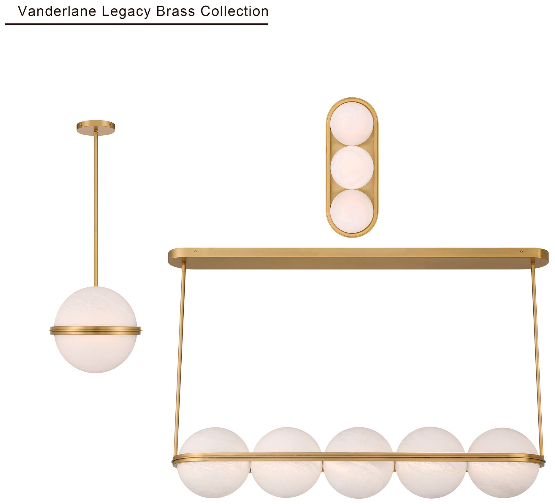 Minka Lavery Vanderlane LED-Light 10.5-in Legacy Brass Linear Chandelier