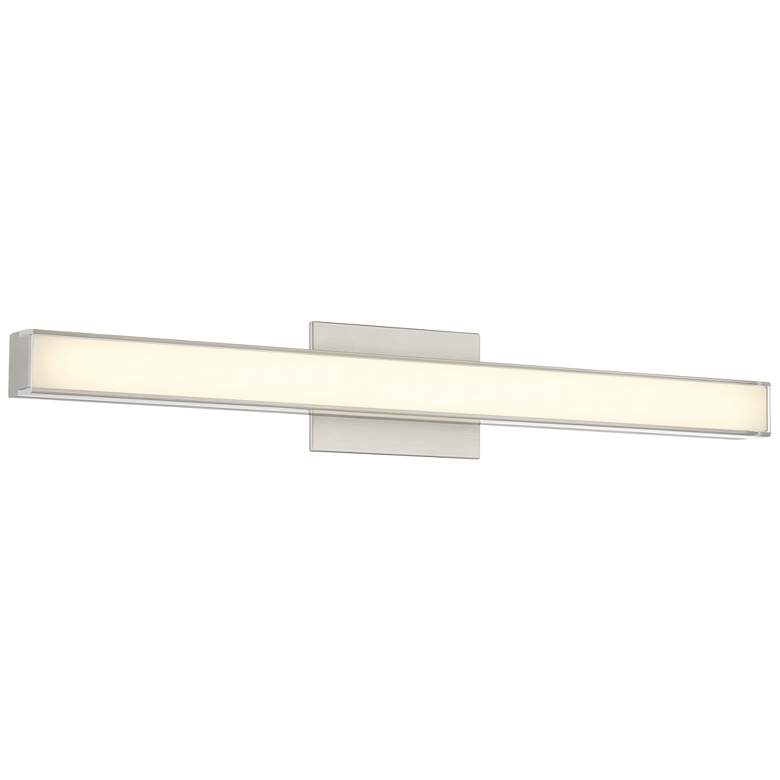 Image 1 Minka Lavery Vantage 1-Light 30-in Brushed Nickel Indoor Vanity Light