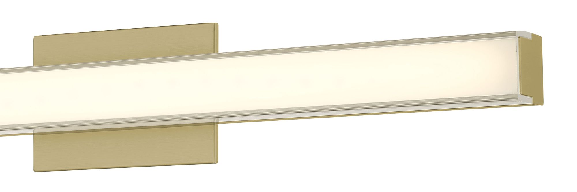 Image 2 Minka Lavery Vantage 1-Light CCT LED Ashen Brass Bath Vanity Light more views