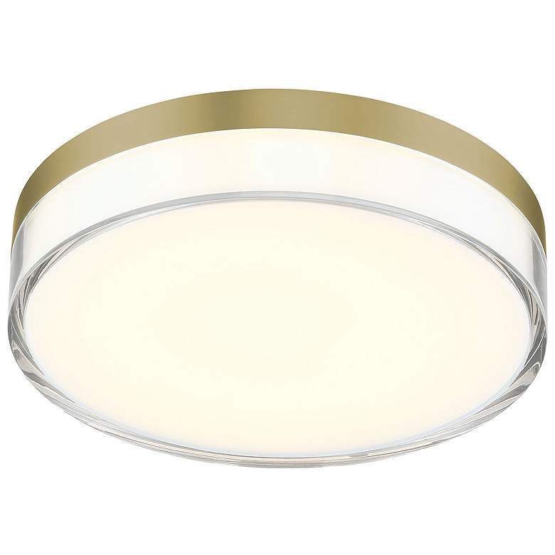 Image 1 Minka Lavery Vantage 1-Light LED Ashen Brass Flush Mount