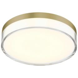 Minka Lavery Vantage 1-Light LED Ashen Brass Flush Mount