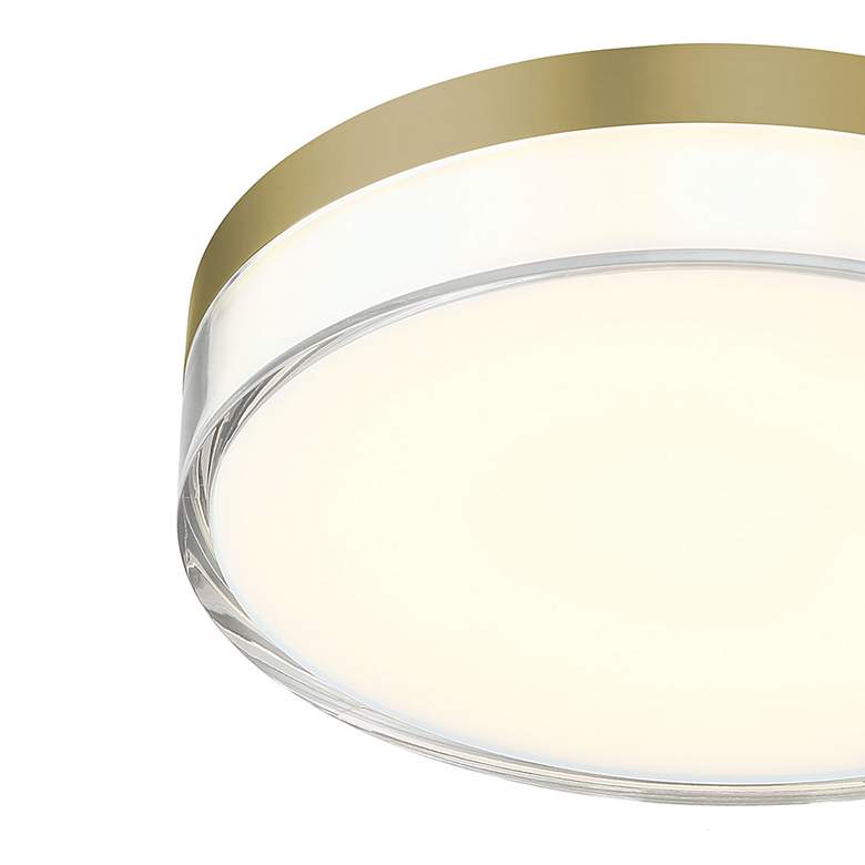 Image 2 Minka Lavery Vantage 1-Light LED Ashen Brass Flush Mount more views