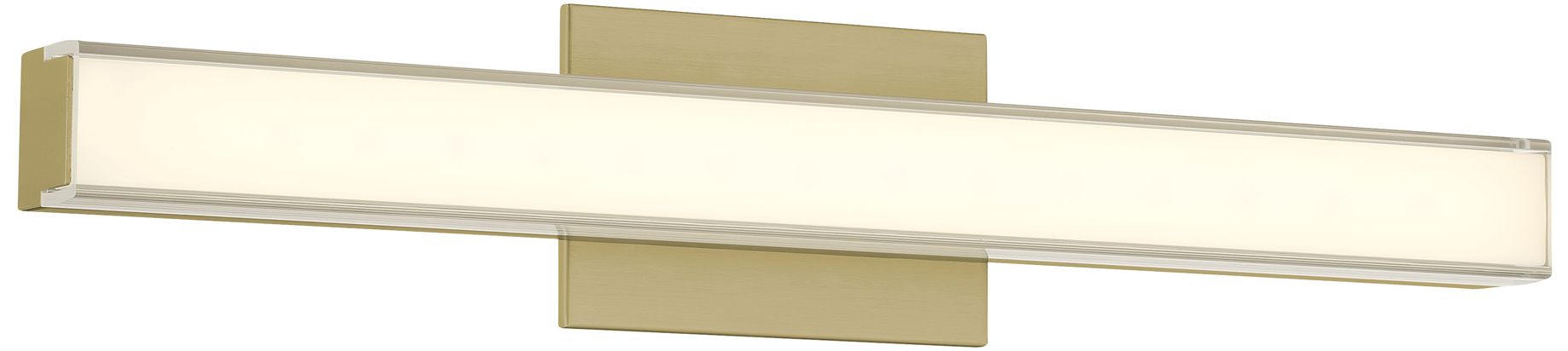 Minka Lavery Vantage 24 in. 5CCT LED Ashen Brass Vanity Light with Shade