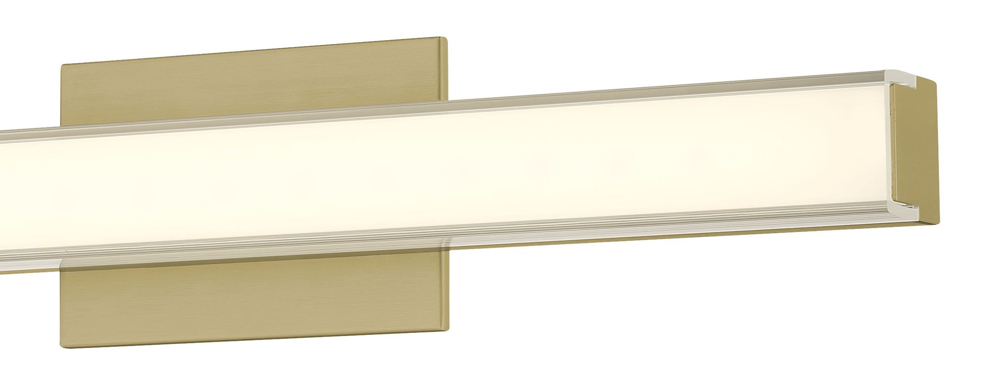 Image 2 Minka Lavery Vantage 24 in. 5CCT LED Ashen Brass Vanity Light with Shade more views